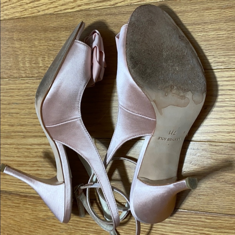 American Glamour Badgley Mischka Pink Heels Size 7 - Picture 4 of 13